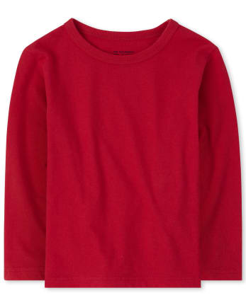 Camiseta básica con capas de uniforme para bebés y niños pequeños, paquete de 4