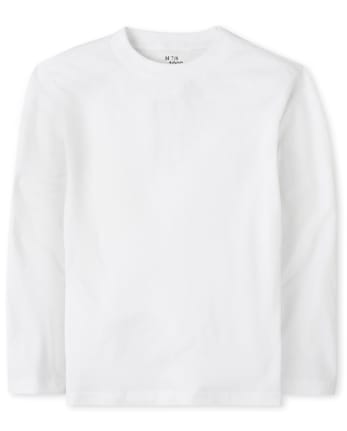 Camiseta básica con capas de uniforme para bebés y niños pequeños, paquete de 4