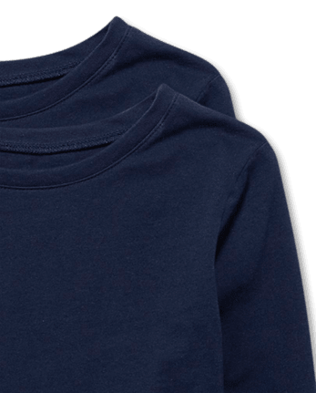 Lot de 2 t-shirts superposés de base pour filles