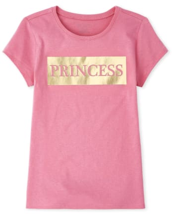Girls Mommy And Me Foil Princess Matching Graphic Tee