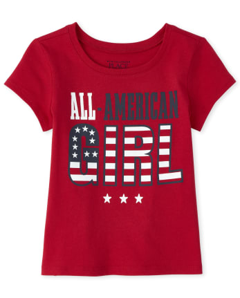 Baby And Toddler Girls Matching Family Americana All American Graphic Tee