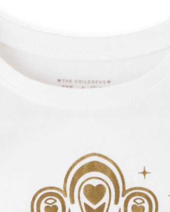 Baby And Toddler Girls Mommy And Me Foil Birthday Princess Graphic Tee