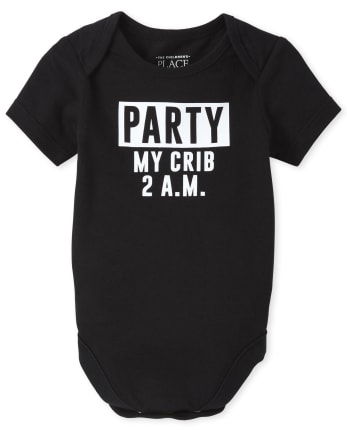 Baby Boys Party Graphic Bodysuit