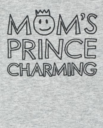 Baby Boys Mom's Prince Graphic Bodysuit