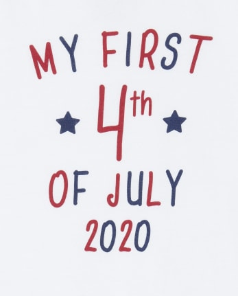 Body gráfico unisex para bebé Americana First 4 de julio de 2020
