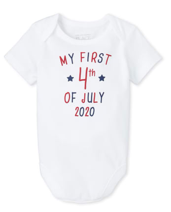 Unisex Baby Americana First 4th Of July 2020 Graphic Bodysuit