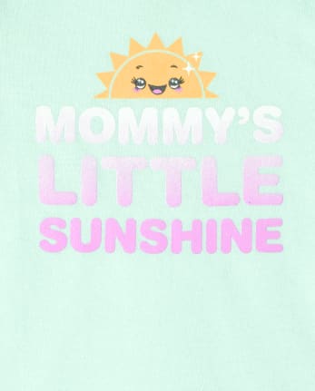 Body gráfico Mommy's Sunshine para bebé niña