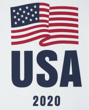 Boys Matching Family Americana Flag 2020 Graphic Tee