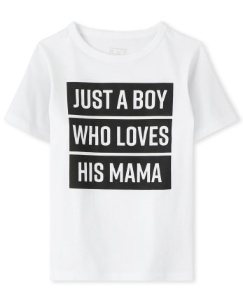 Camiseta con estampado de mamá para bebés y niños pequeños