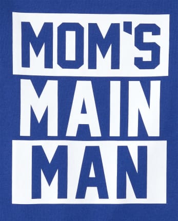 Baby And Toddler Boys Mom's Man Graphic Tee
