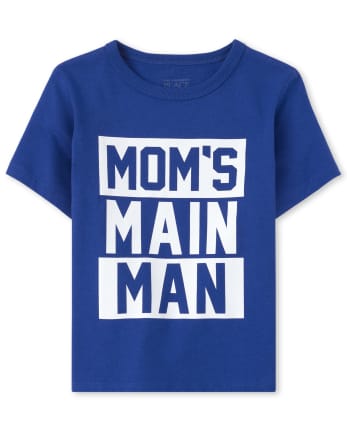 Baby And Toddler Boys Mom's Man Graphic Tee