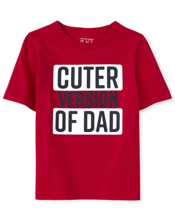 Camiseta con estampado de papá para bebés y niños pequeños