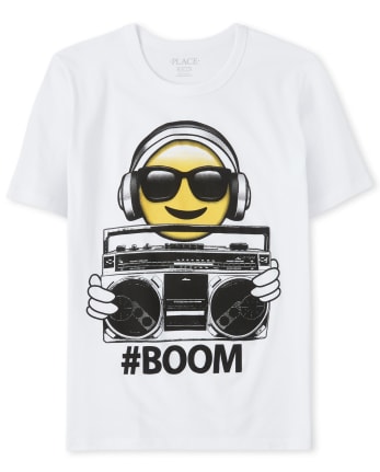 Boys Emoji DJ Graphic Tee