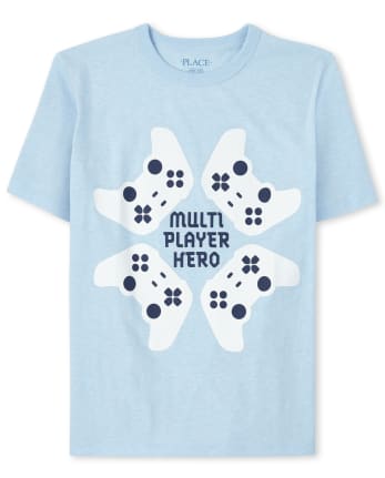 Camiseta con gráfico de videojuego para niños