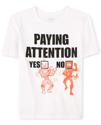 Boys Paying Attention Graphic Tee