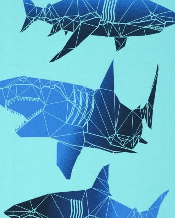 Camiseta con estampado de tiburón para niños