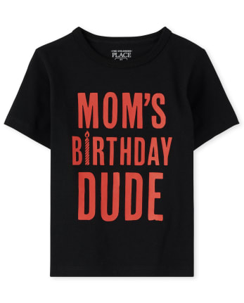 The Children's Place Boys Birthday Dude Graphic Tee 