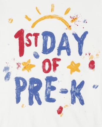 Toddler Boys First Day Of Pre K Graphic Tee