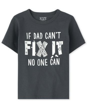 Camiseta estampada Dad Fix It para bebés y niños pequeños