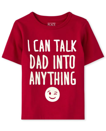 Camiseta con estampado de papá para bebés y niños pequeños