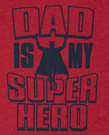 Baby And Toddler Boys Dad Superhero Graphic Tee