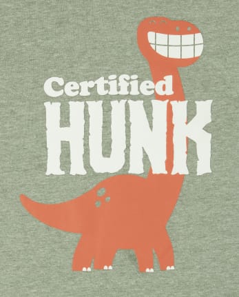 Camiseta con gráfico Dino Hunk para bebés y niños pequeños