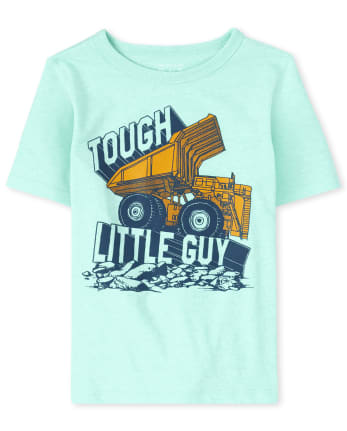 T Shirt Graphique A Manches Courtes Pour Bebe Et Tout Petit Garcon Tough Little Guy The Children S Place