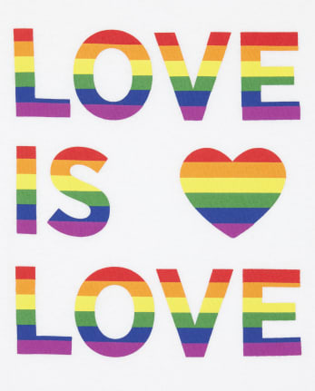 Unisex Kids Matching Family Rainbow Love Graphic Tee