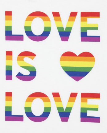 Unisex Adult Matching Family Rainbow Love Graphic Tee