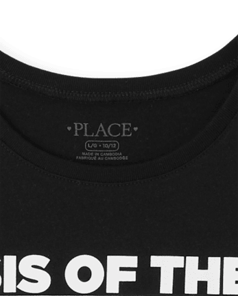 Camiseta gráfica de cumpleaños familiar a juego para niñas