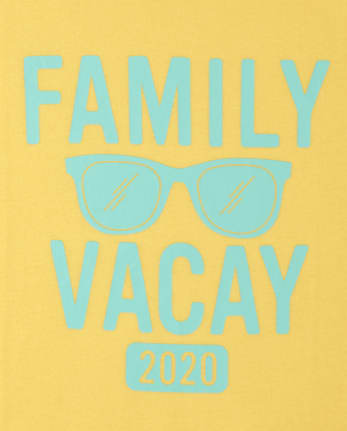 Camiseta estampada unisex para adultos Family Vacay 2020