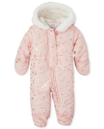 The Childrens Place Girls Printed Snowsuit 