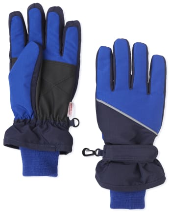 Boys Colorblock Ski Gloves