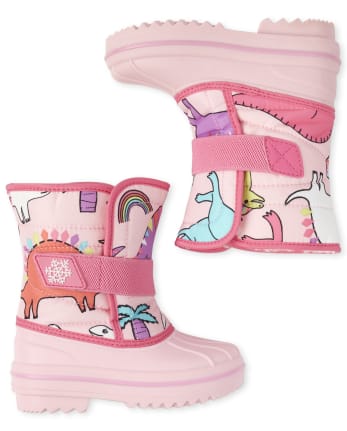 Toddler Girls Dino Snow Boots