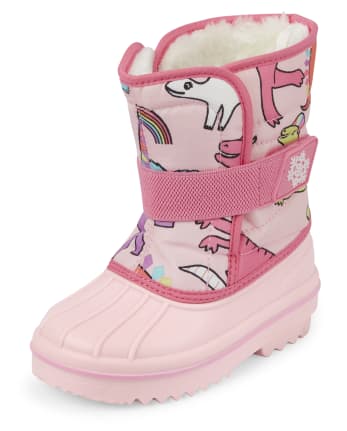 Toddler Girls Dino Snow Boots