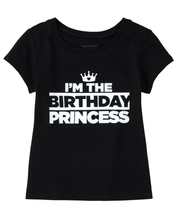 Camiseta gráfica de cumpleaños familiar a juego para bebés y niñas pequeñas