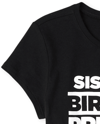T-shirt graphique assorti pour anniversaire de famille pour filles