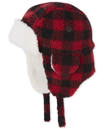 Buffalo check trapper hat Clearance