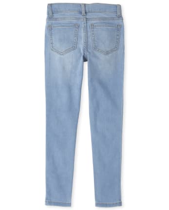 Jeans tipo legging de mezclilla elástica supersuave para niñas