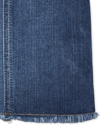 Girls Two Tone Denim Skirt