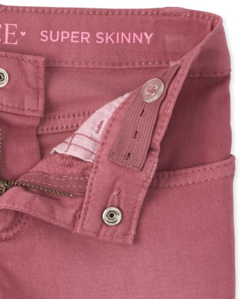 Girls Step Hem Super Skinny Jeans