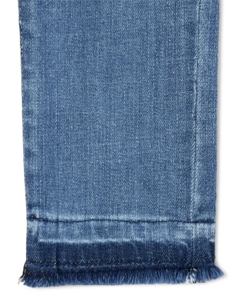 Girls Let Down Hem Denim Super Skinny Jeans