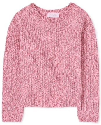 Chenille Sweater, Pink - Elise