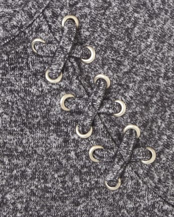Haut pull léger à lacets pour filles