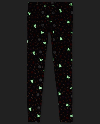 Womens Mommy And Me Halloween Glow Matching Leggings