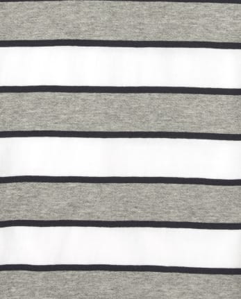 Boys Striped Jersey Polo