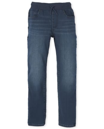 Boys Super-Soft Denim Sweatpant Jeans