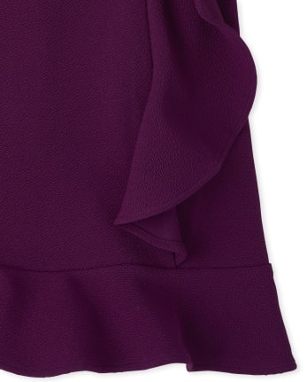 Vestido Niña Volante Jacquard Elástico