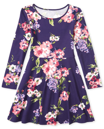 Vestido Niña Floral Skater