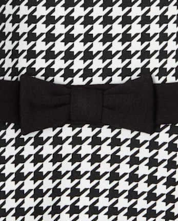 Vestido de punto Ponte de pata de gallo para bebés y niñas pequeñas